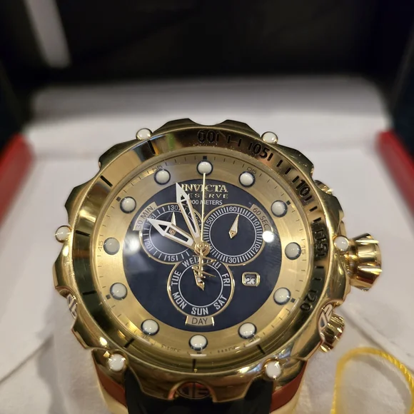 Invicta Gold and Black Chronograph Watch - Picture 2 of 6